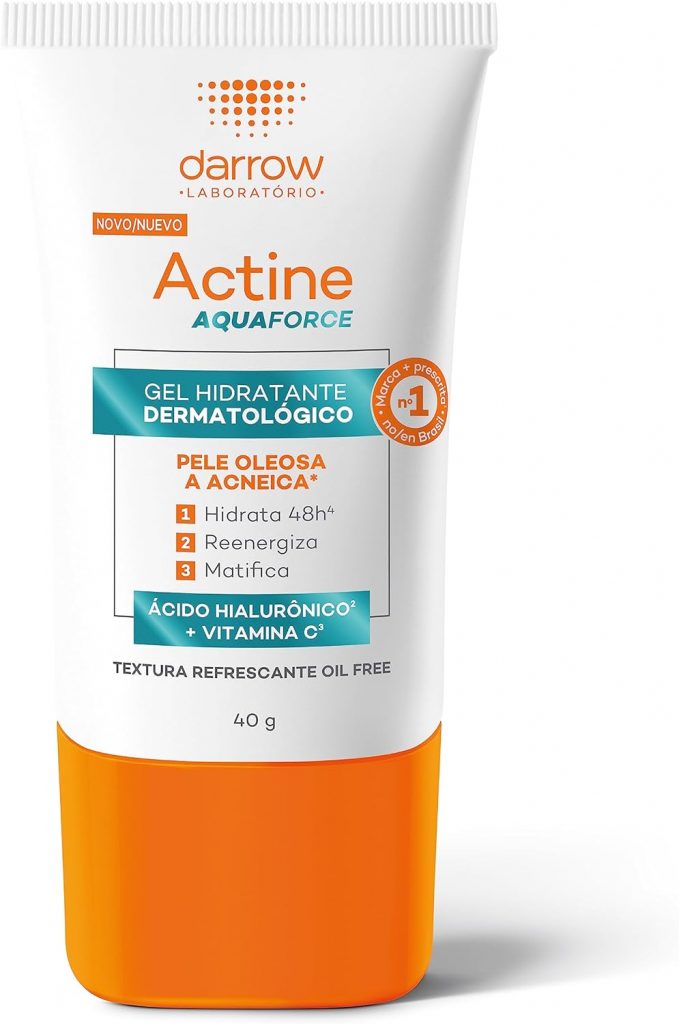 O Actine Aquaforce Gel Hidratante Dermatológico da Darrow é um produto que oferece várias vantagens para a pele acneica.